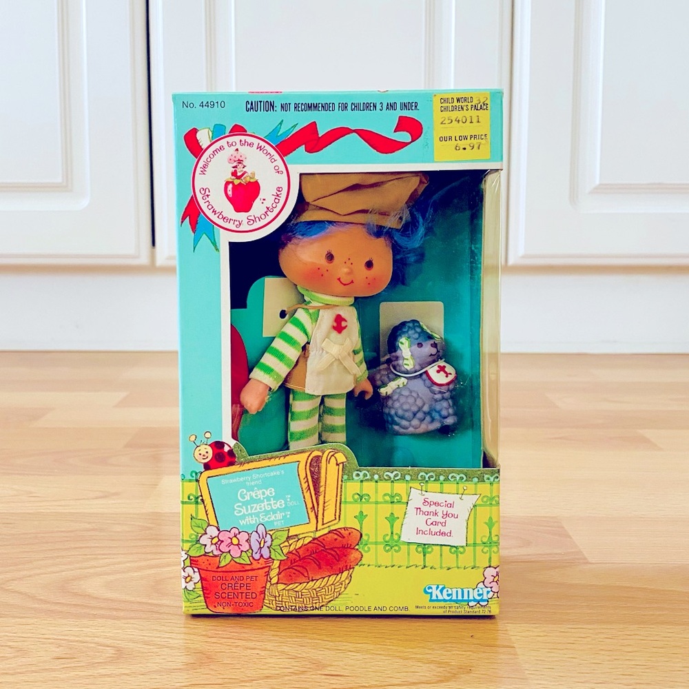 🍓ORIGINAL 1982 STRAWBERRY SHORTCAKE CREPE SUZETTE *ORIGINAL BOX SET*
